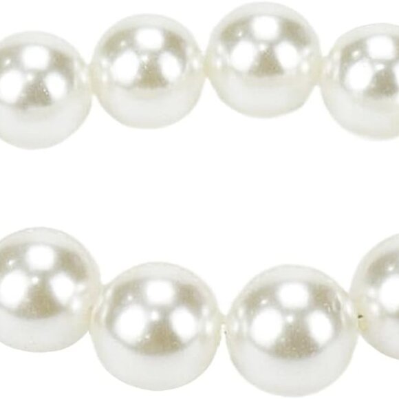 9-Inch Length Faux Pearl Beads Chain Handbag Pearl Handle Chain Strap 20mm with - Picture 3 of 4